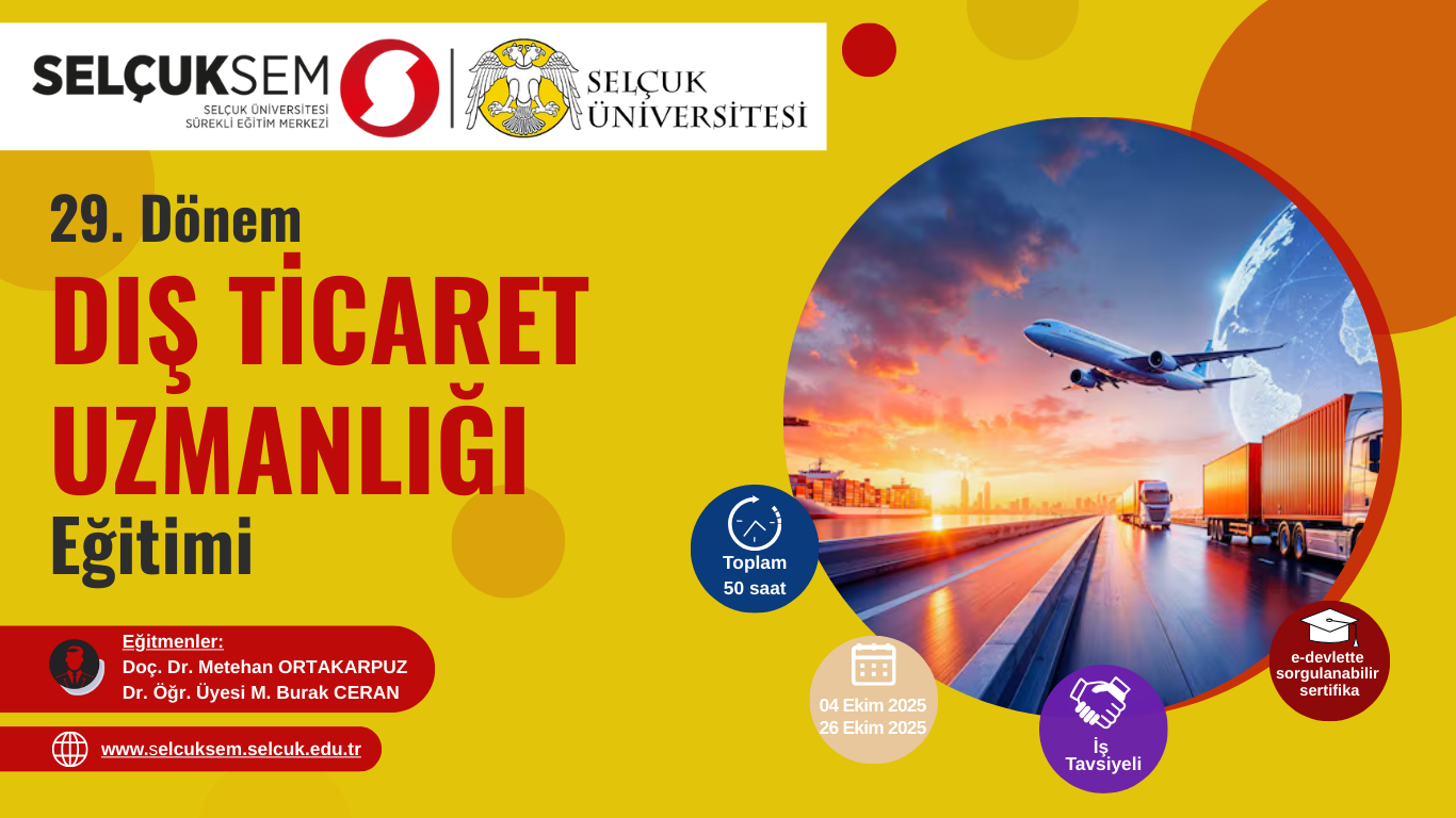 Dış Ticaret Uzmanlığı Eğitimi (29. Dönem)